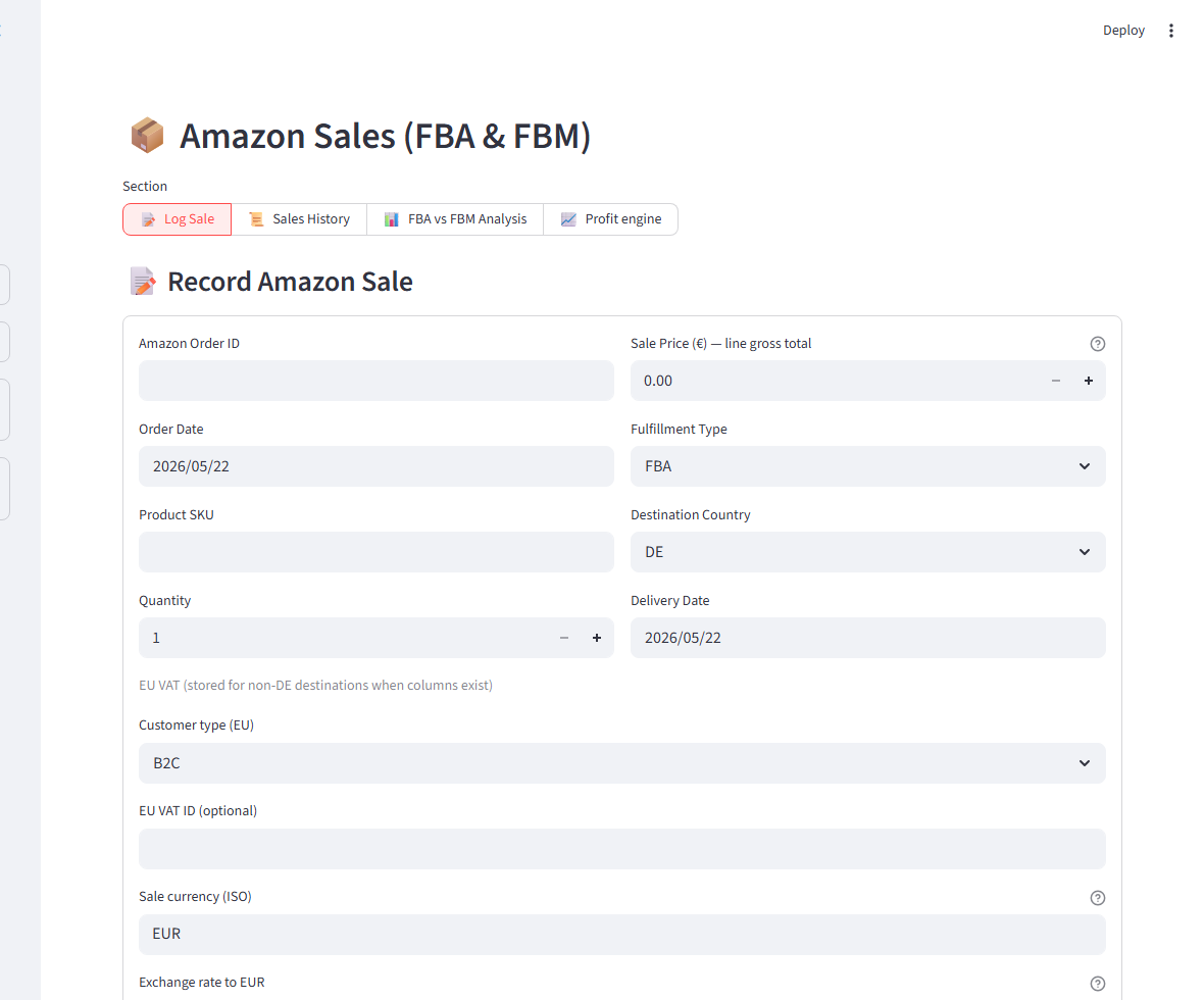 Seller-ERP Amazon sales module